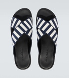 Manolo Blahnik Otawi striped canvas sandals