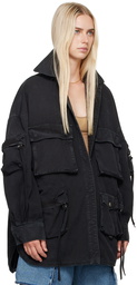 The Attico Black Fern Jacket