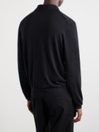 TOM FORD - Cashmere and Silk Blend Polo Shirt - Black