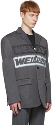 We11done Grey Wool Blazer