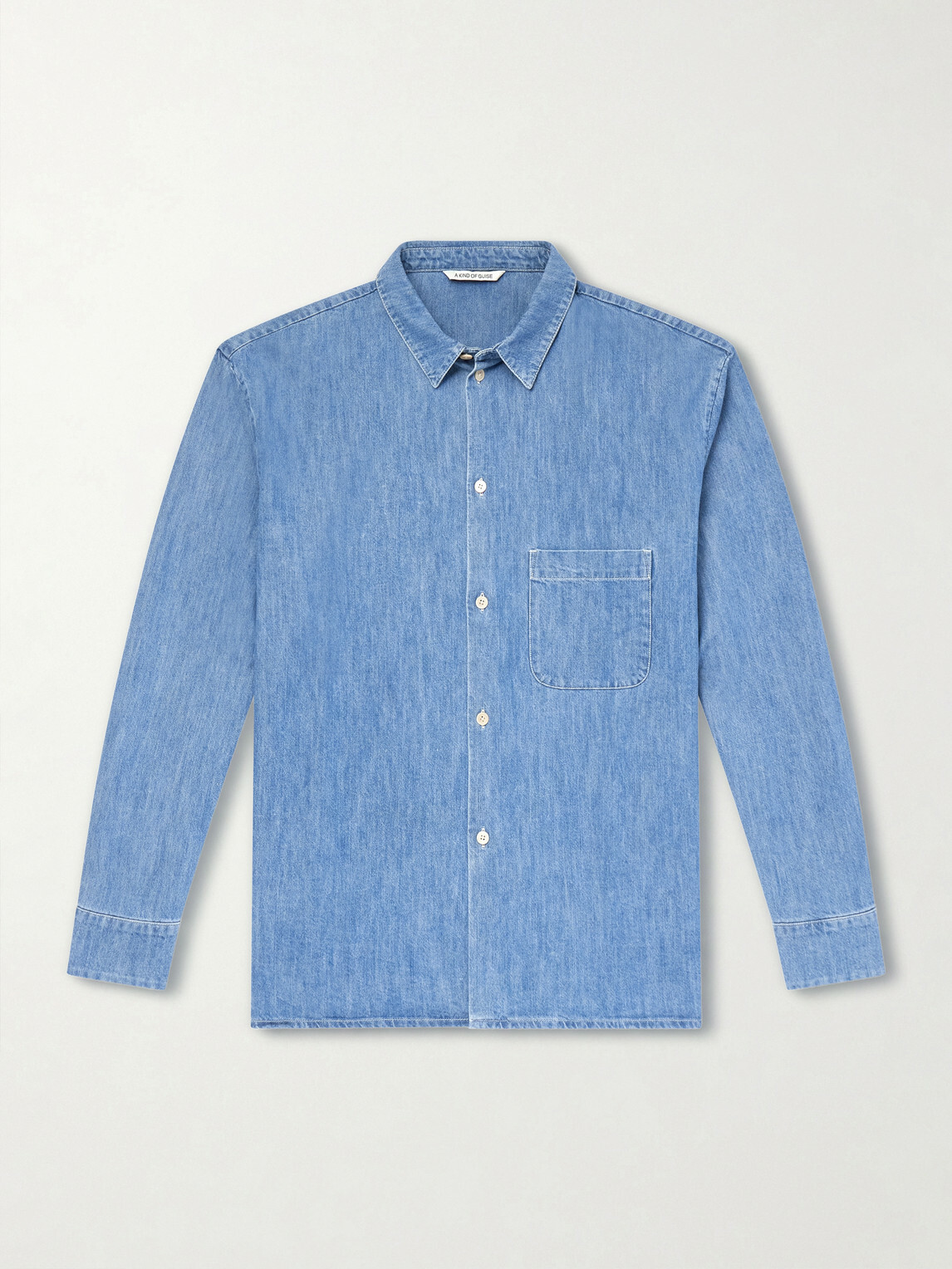 A Kind Of Guise - Gusto Cotton-Blend Denim Shirt - Blue