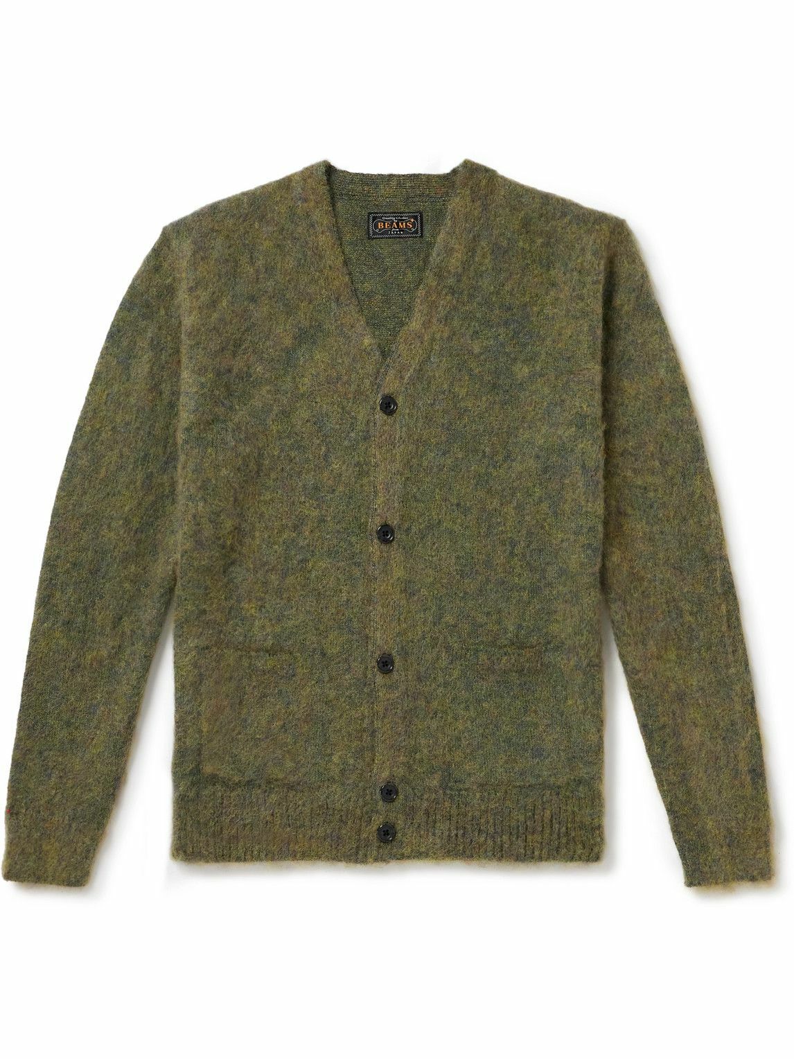 Beams Plus - Mohair-Blend Cardigan - Green Beams Plus