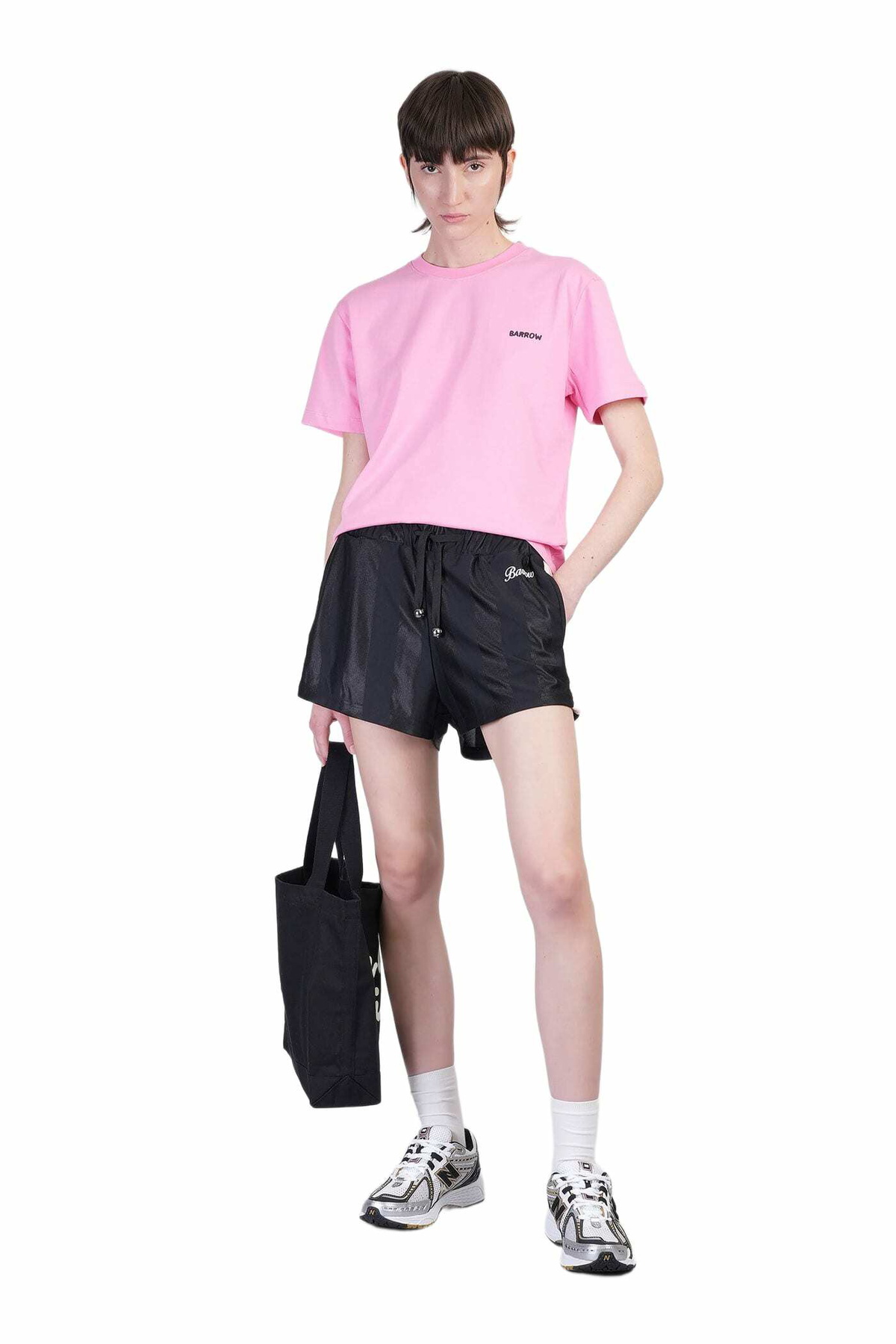 Barrow T-shirt In Rose-pink Cotton Barrow