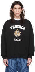 Versace Black Cotton Sweatshirt