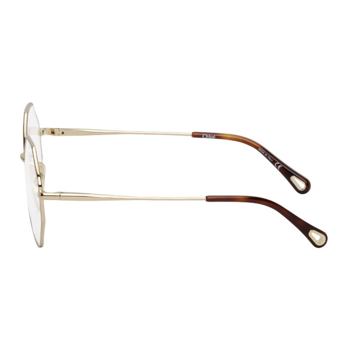 Chloe Gold Joni Octagonal Glasses Chloe Chloe Gold Joni Octagonal Glasses Chloe