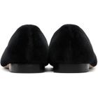 TOTEME Black Velvet Loafers