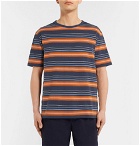 Arpenteur - Striped Cotton-Jersey T-Shirt - Blue