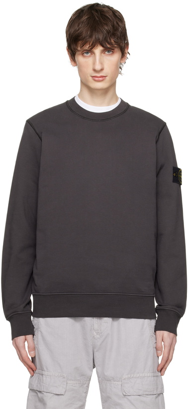 Photo: Stone Island Gray Patch Sweashirt