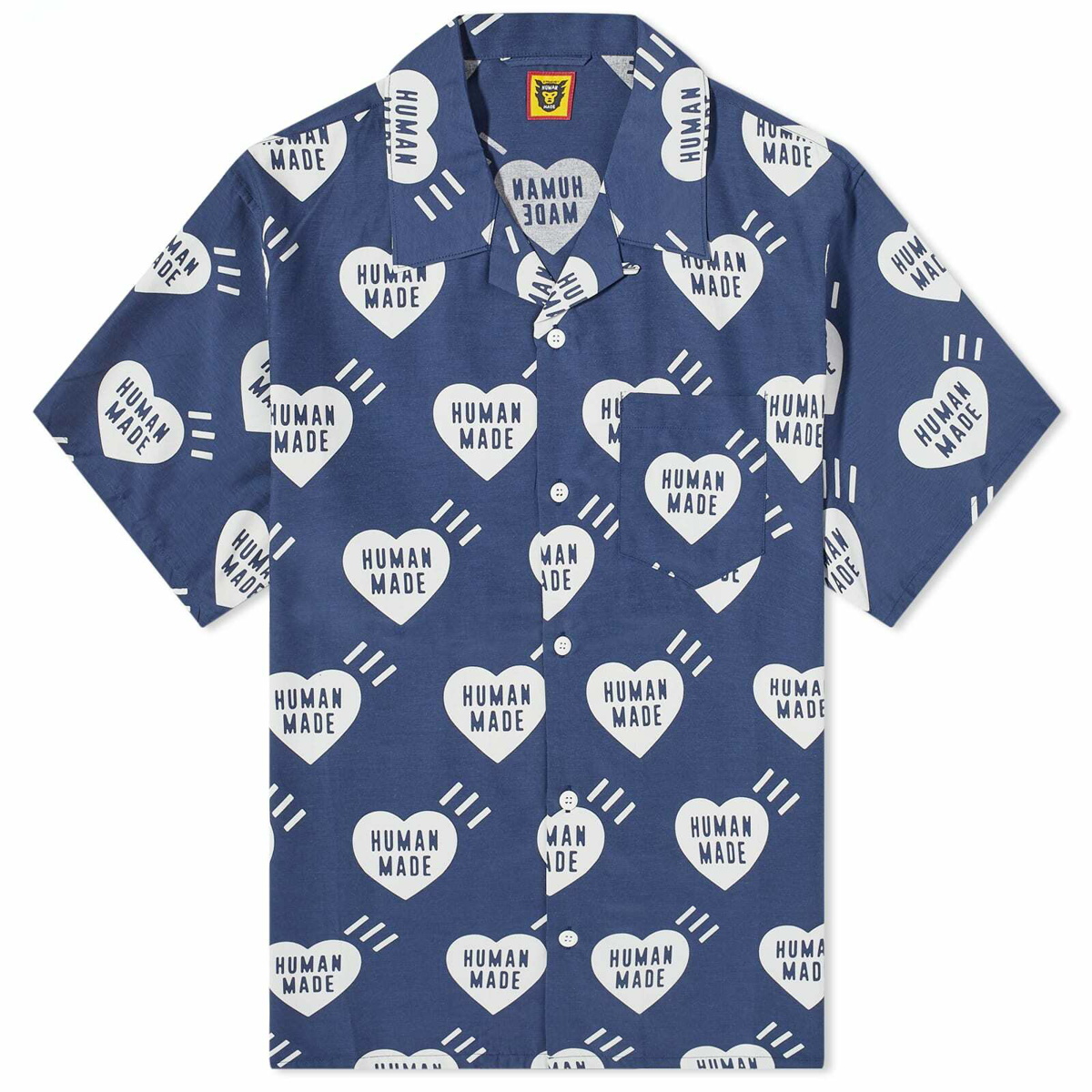 Human Made Men's Heart Aloha Vacation Shirt in Navy Human Made