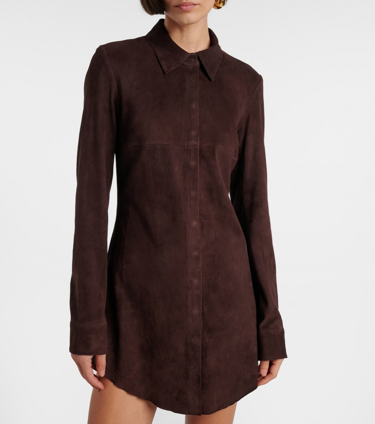 Stouls Geraldine suede shirt dress