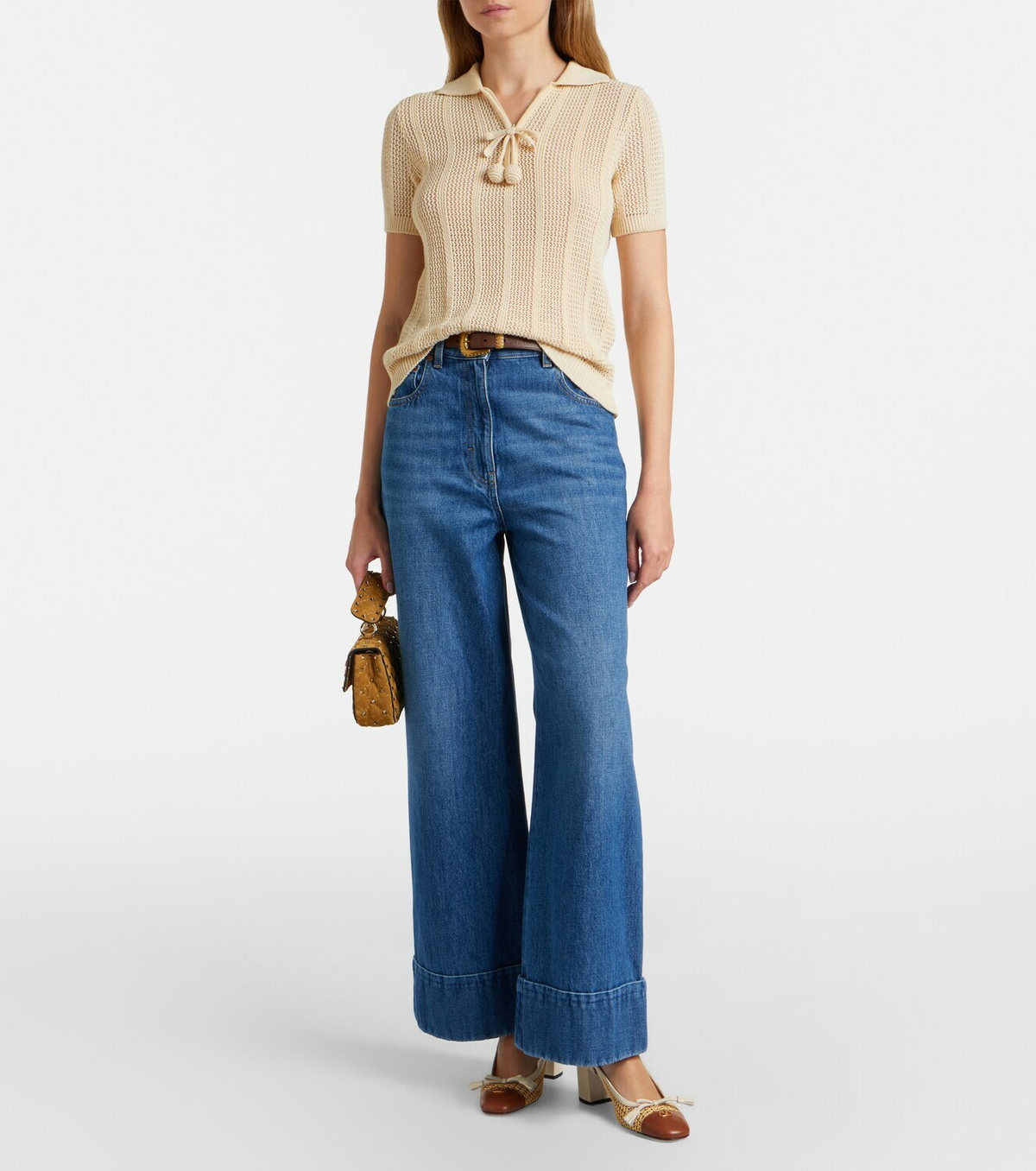 Valentino Garavani Rockstud Spike Small suede top-handle bag
