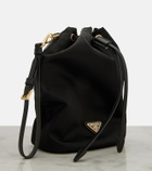 Prada Re-Nylon leather-trimmed bucket bag