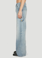 Courrèges - Dirty Blue Baggy Jeans in Light Blue