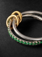 Spinelli Kilcollin - Marigold Sterling Silver, 18-Karat Gold and Emerald Ring - Green