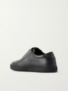 Berluti - Playtime Scritto Venezia Leather Slip-On Sneakers - Black