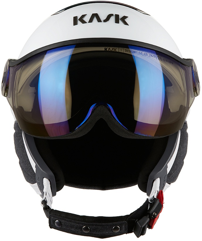 Photo: KASK White Piuma R Visor Helmet