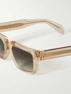 Cutler and Gross - Sand Crystal D-Frame Acetate Sunglasses