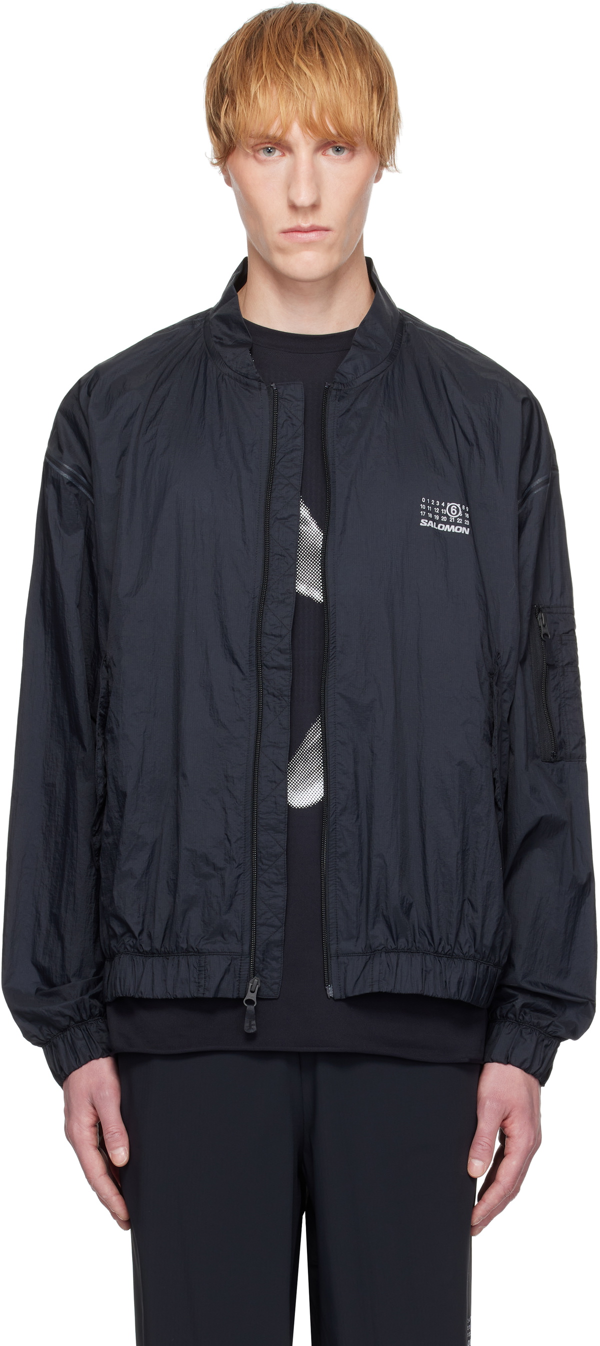 MM6 Maison Margiela Black Padded Reversible Bomber Jacket MM6