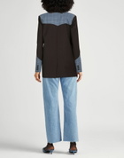 Moschino Jeans Womens Blazer Dark in Brown