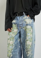 Acne Studios Printed Wide-leg Jeans Blue Denim Other