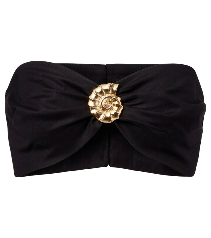 Photo: Adriana Degreas Embellished cotton-blend bandeau top