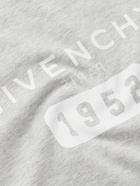 Givenchy - Logo-Print Cotton-Jersey T-Shirt - Gray