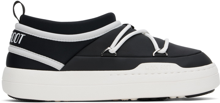 Photo: Moon Boot Black & White Park Icon Loafers