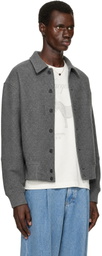 JACQUEMUS Gray 'The Feltro Bomber' Jacket