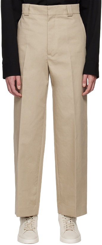 Photo: Fear of God Beige Relaxed-Fit Trousers