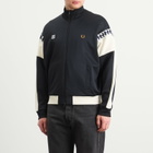 Fred Perry Men's Meyba Cut And Sew Track Jacket in Navy
