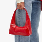 MARGE SHERWOOD Women's Hobo Shoulder Bag in Apple Red Crinkle 