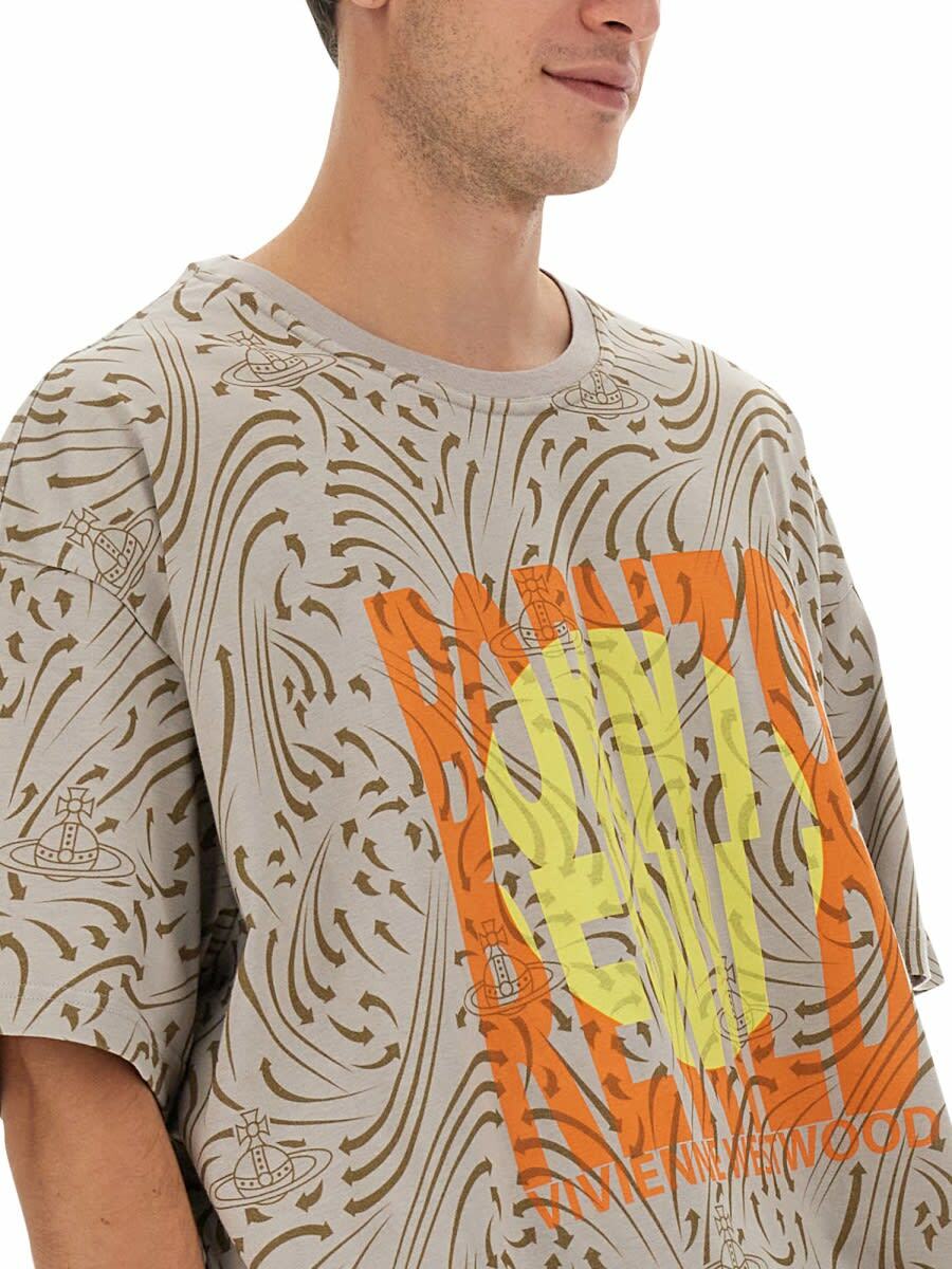 Tシャツ・カットソー VIVIENNE WESTWOOD JERSEY \"BORN TO REWILD\" PRINT T-SHIRT Vivienne Westwood born To Rewild T-shirt Vivienne Westwood