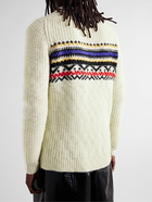 Isabel Marant - Gerald Ribbed Wool-Blend Jacquard Sweater - Neutrals