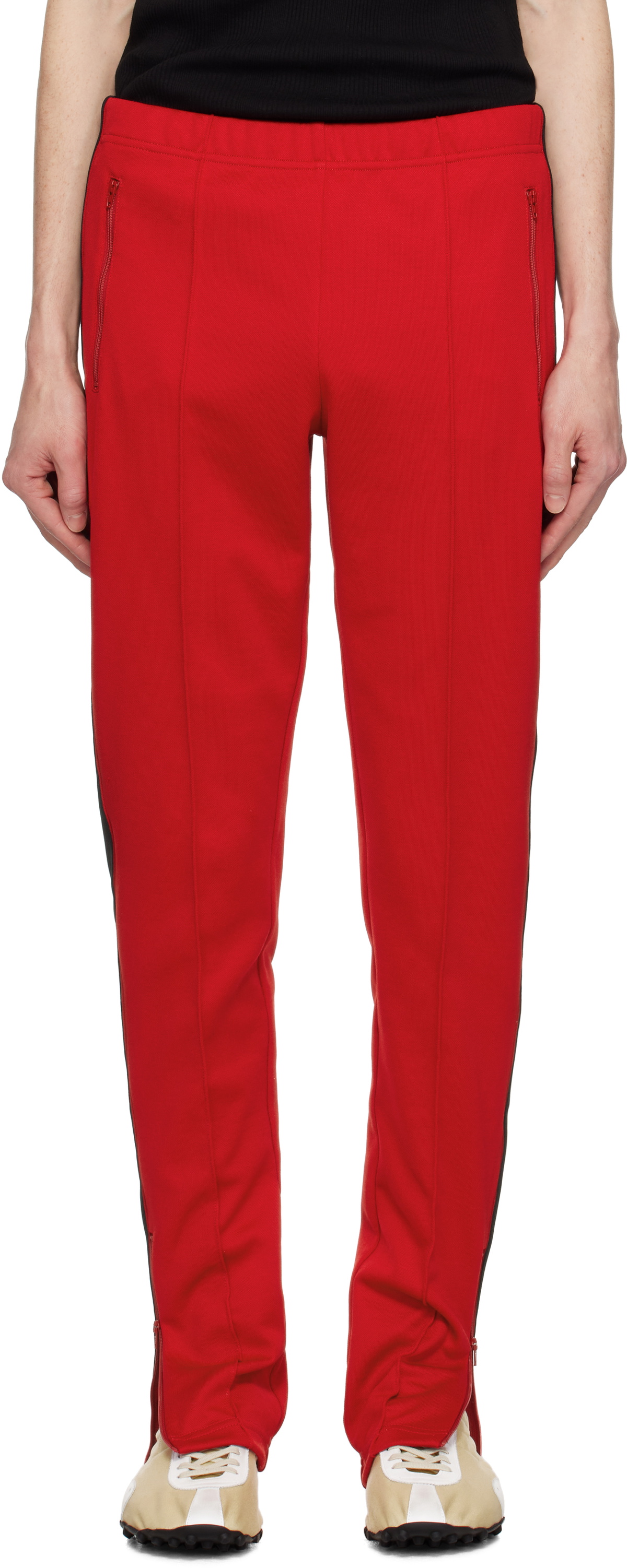 Maison Margiela Red Striped Sweatpants