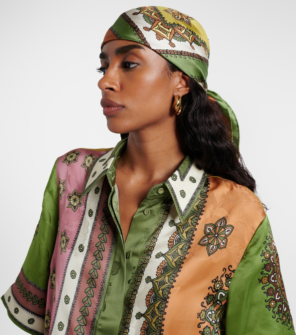 Alémais Contina Tiles silk scarf