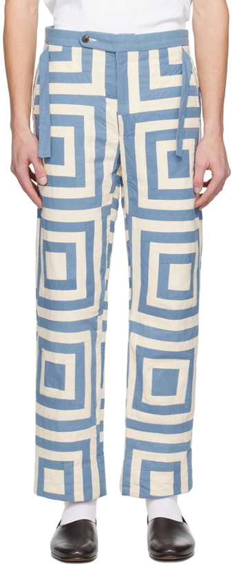 Photo: Bode Blue & Off-White House Steps Trousers