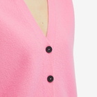 Jil Sander Women's Fine Cotton Cardigan in Electric Pink
