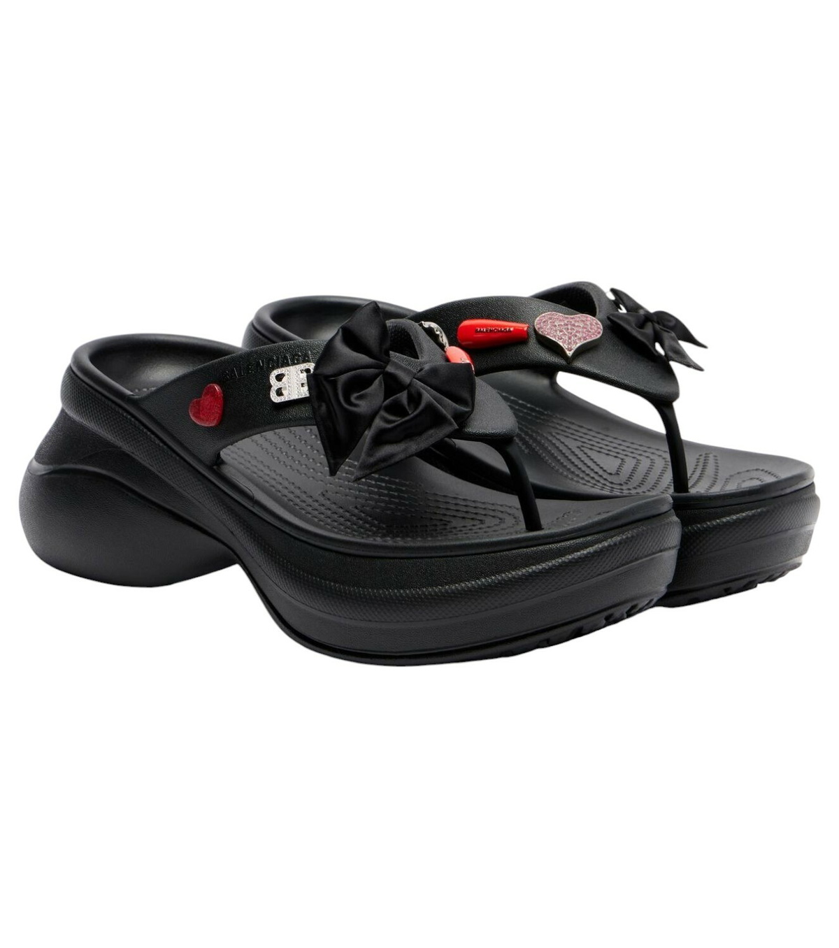 Balenciaga Cagole embellished thong sandals Balenciaga