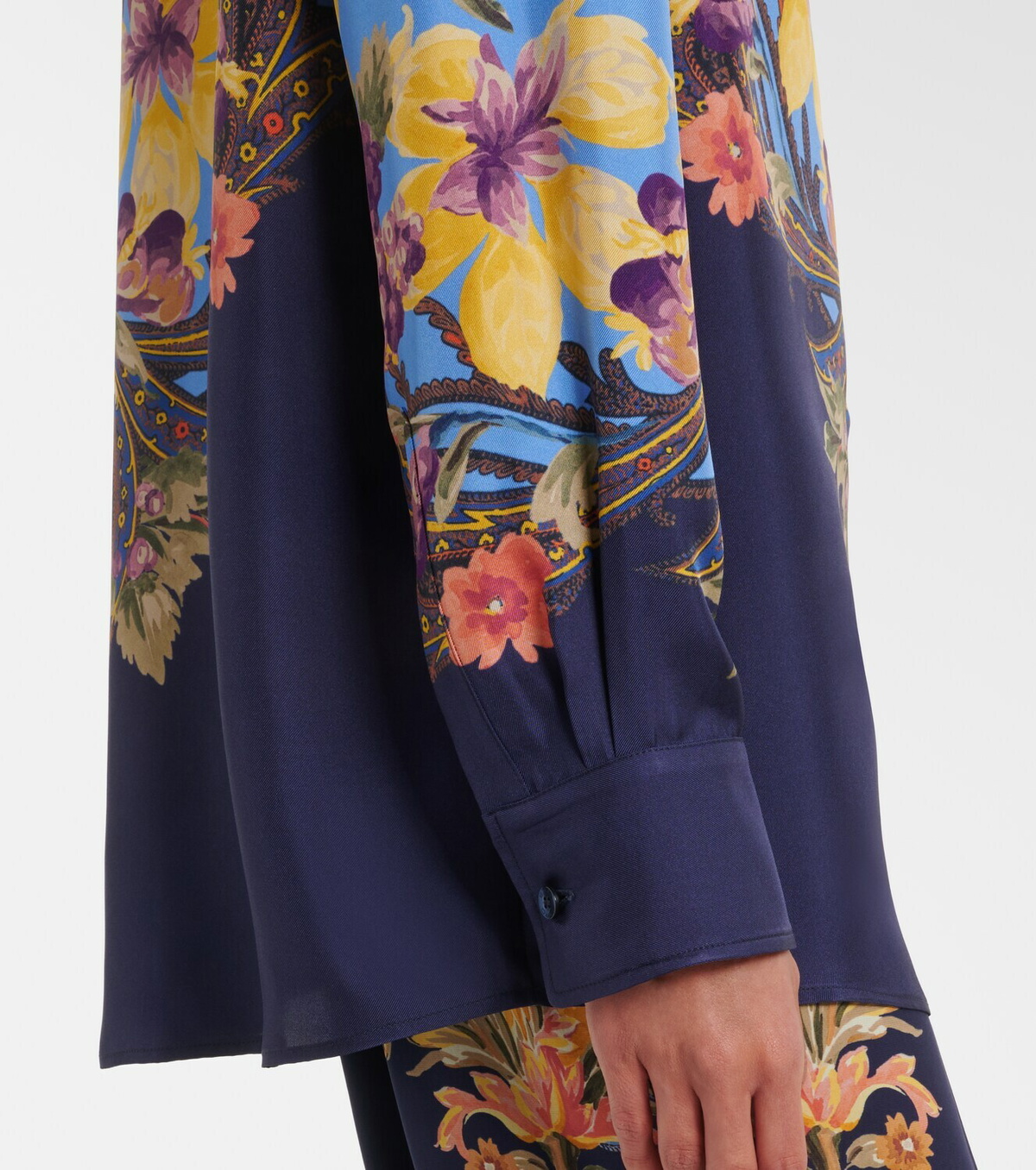 Etro Floral silk shirt
