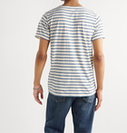 Armor Lux - Striped Cotton-Jersey T-Shirt - Blue