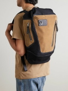 LOEWE - Flex Logo-Embossed Suede and Canvas Backpack