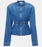 Nensi Dojaka Gathered denim jacket