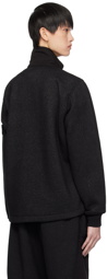 Stone Island Black Zip Pocket Sweatshirt