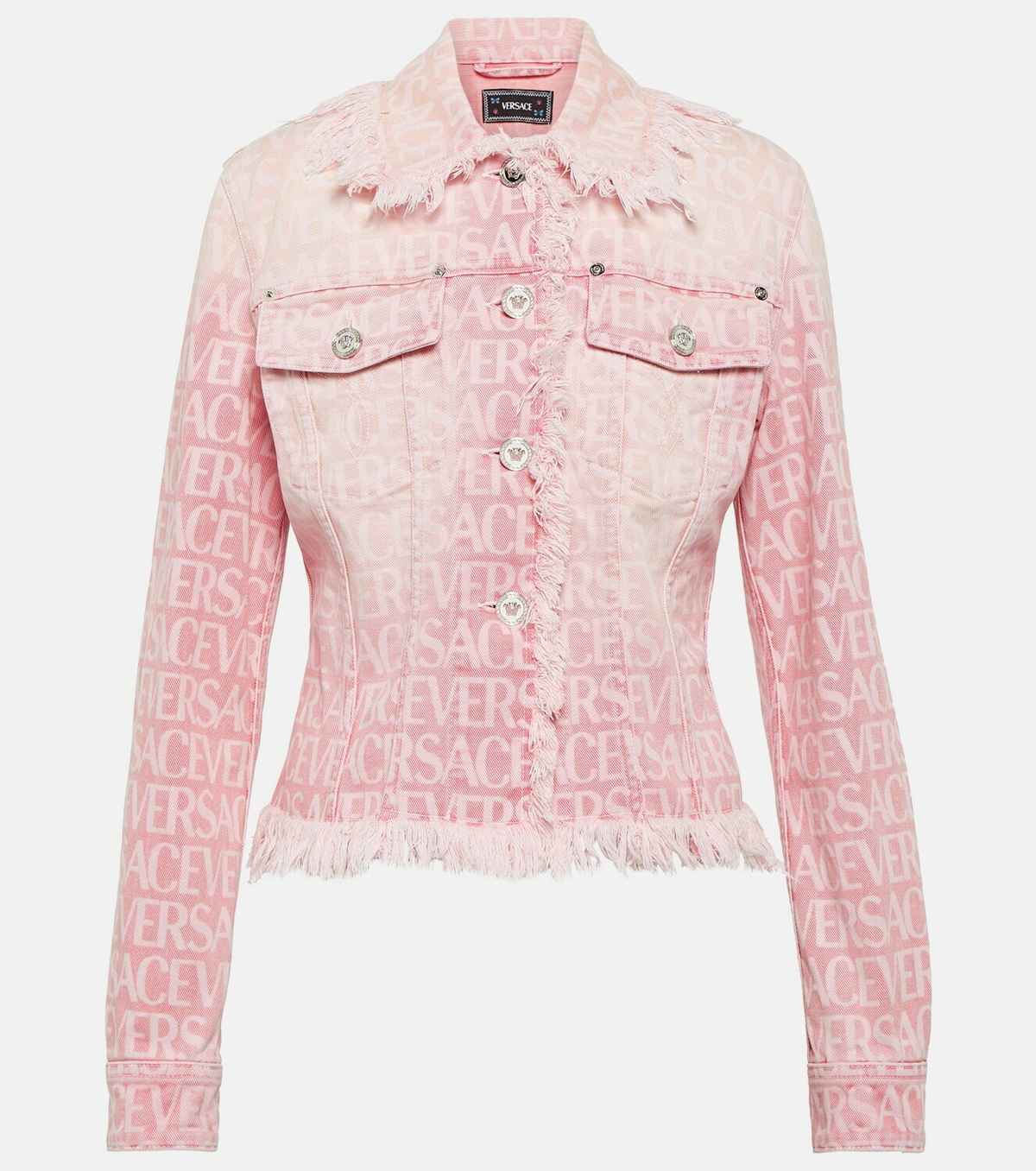 Versace Barocco-jacquard Denim Jacket