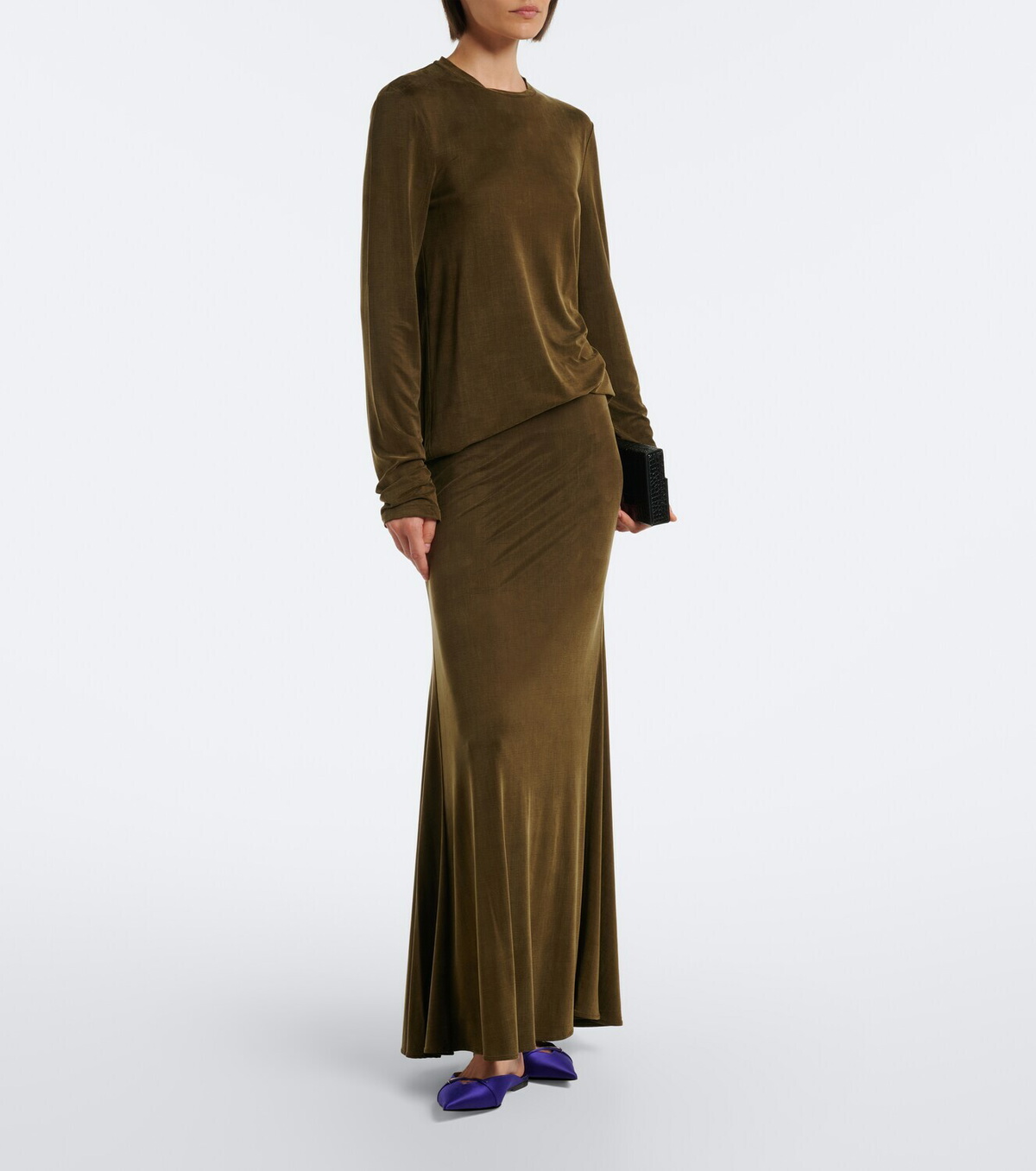 Tom Ford Jersey midi skirt