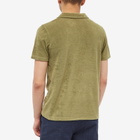 Harmony Men's Tao Terry Cloth Polo Shirt in Khaki