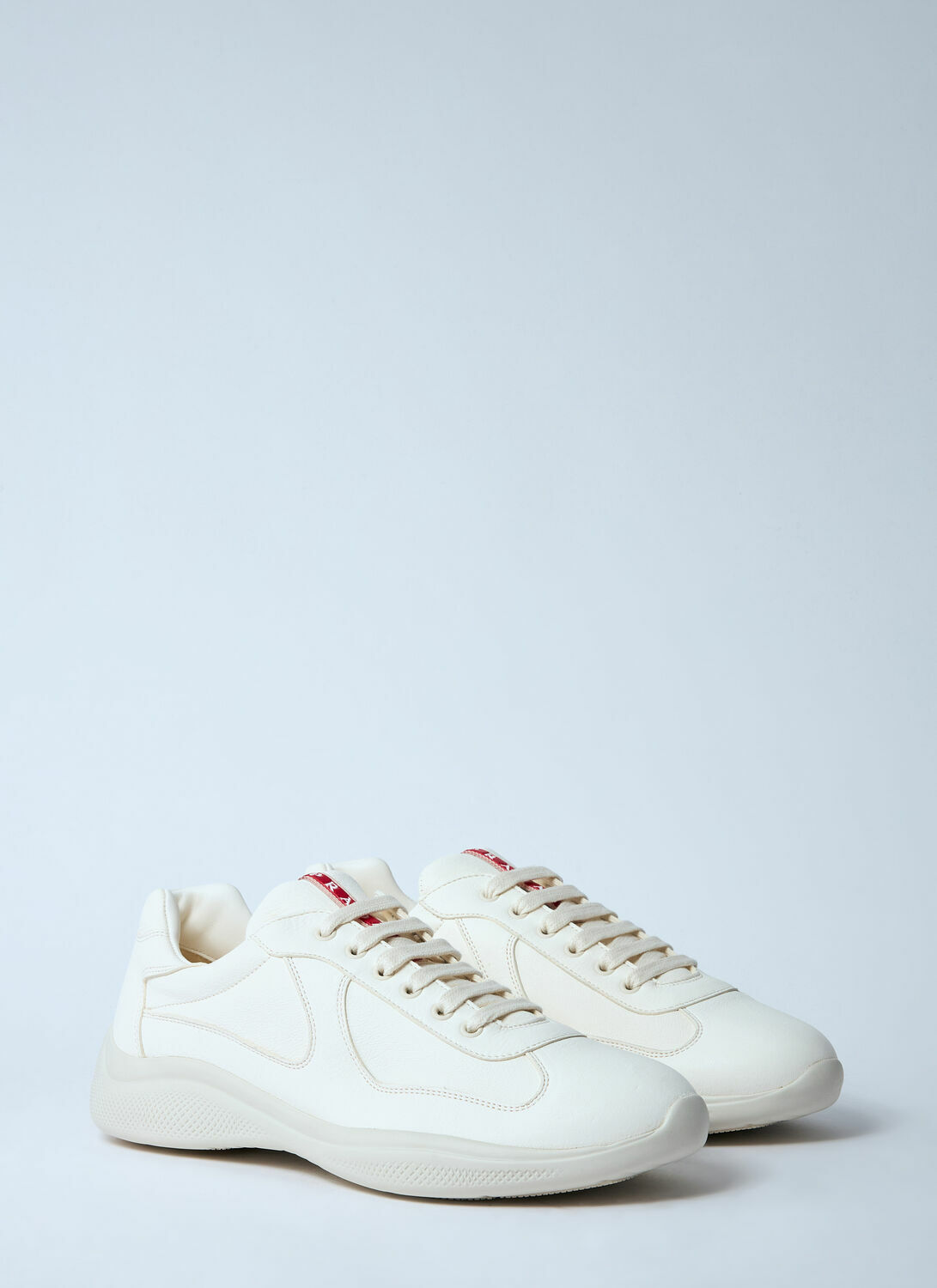 Prada Leather Low-Top Sneakers