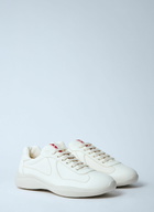 Prada Leather Low-Top Sneakers