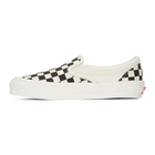 Vans Black and White OG Checkerboard Classic Slip-On Sneakers