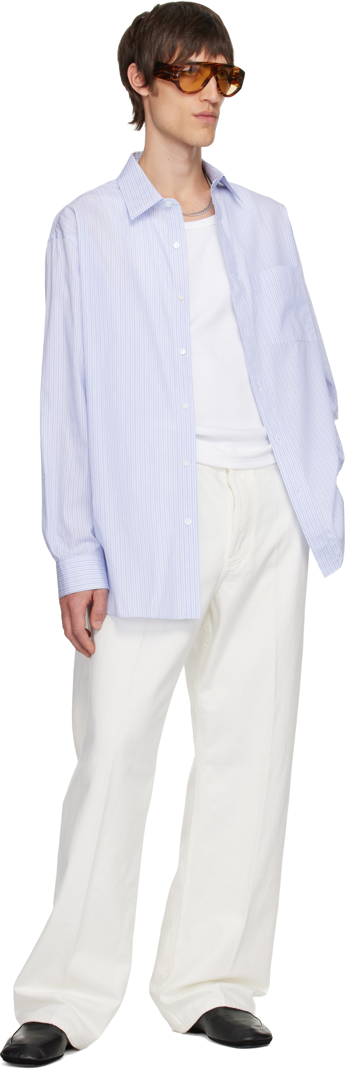 Ferragamo White Five Pocket Jeans